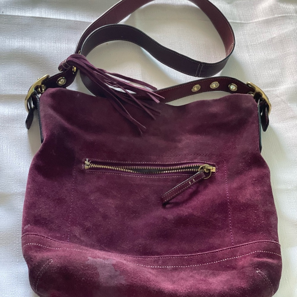 Suede Coach Purse